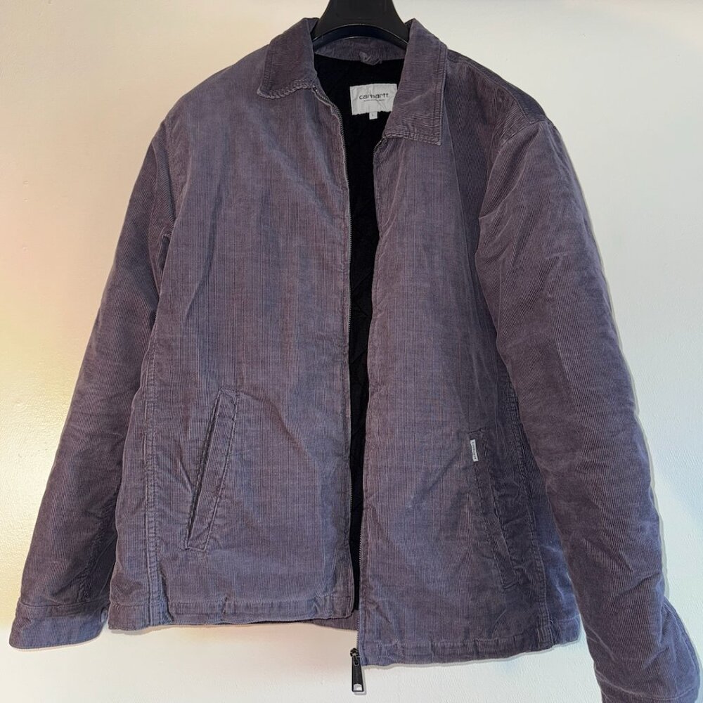 Carhartt WIP Grape Corduroy Padded Detroit Jacket (L)